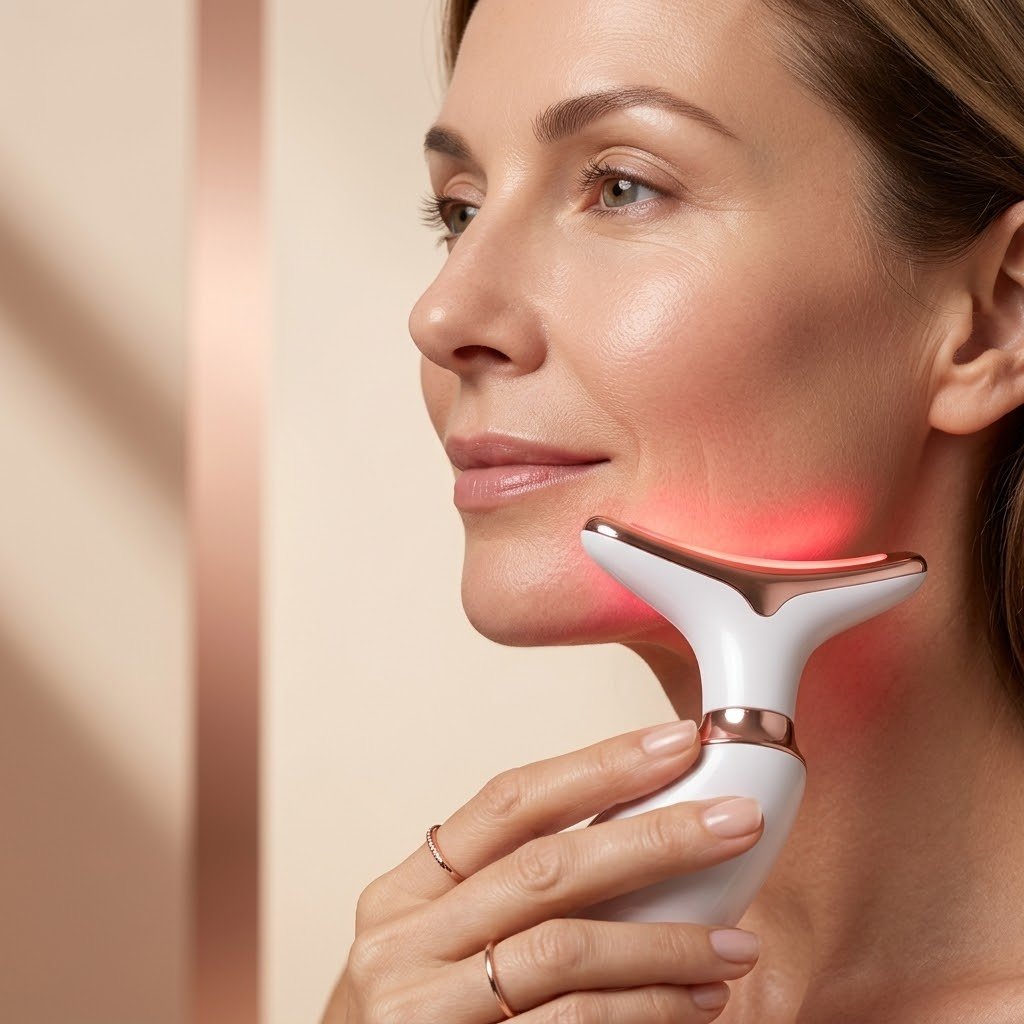 Massageador Facial com Fototerapia Sonica